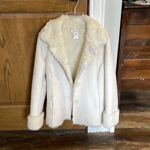 Coldwater Creek reverseable fax fur coat